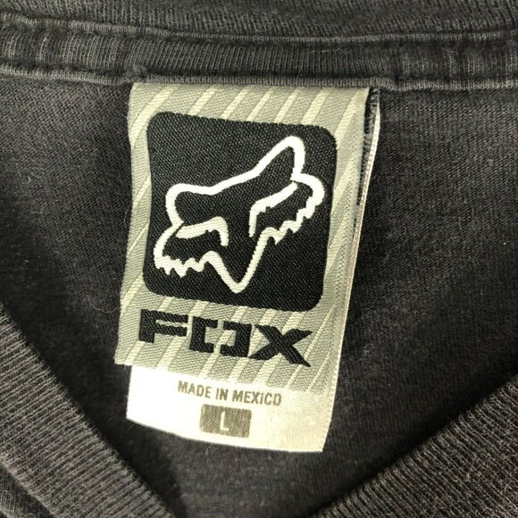 Fox Mens L Black Graphic T-Shirt  The Dreams That Stuff Is Made From 100% Cotton - Picture 4 of 7